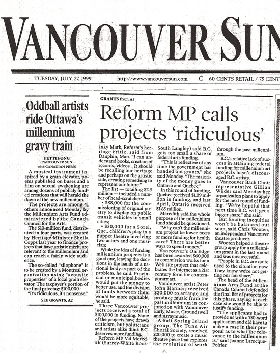 Vancouver Sun Article